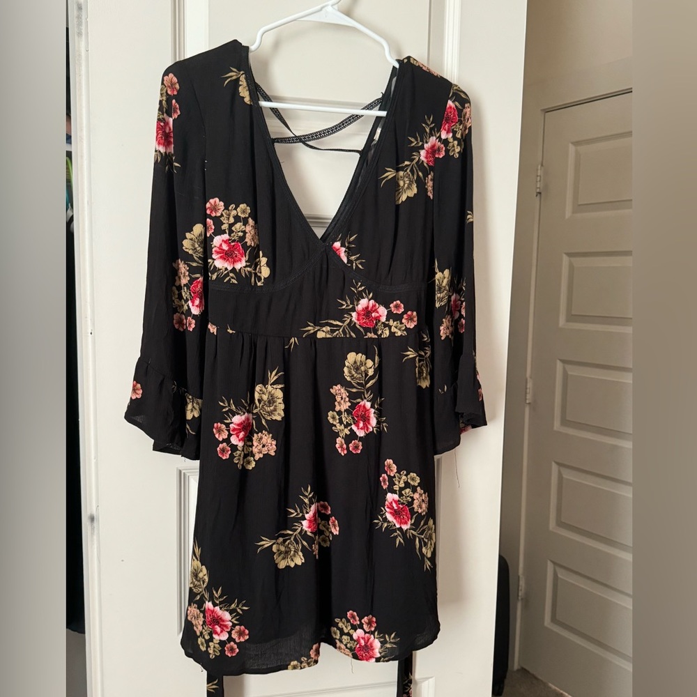 floral mini dress